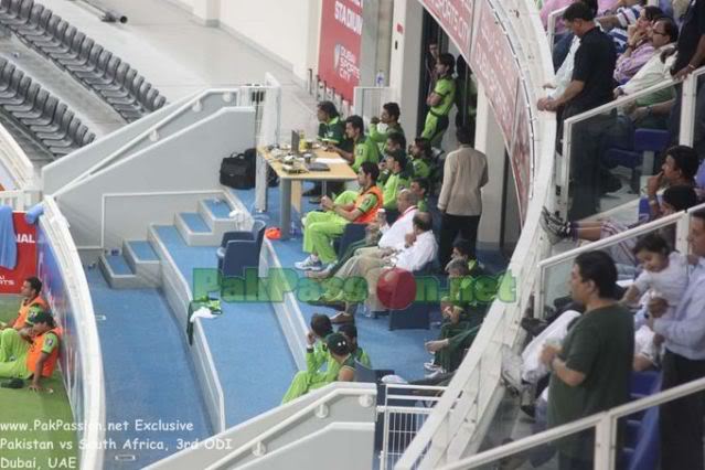 Pakistan Team's Dug Out