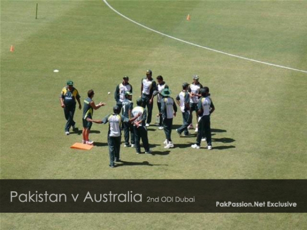 Pakistan team's pre-match practice