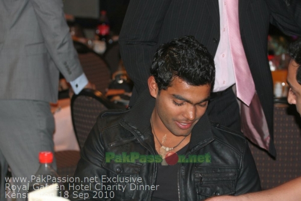 Pakistani Players at Fundraising Dinner Night