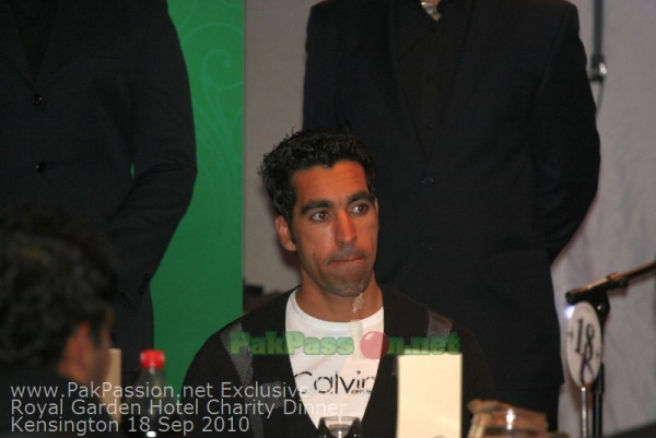 Pakistani Players at Fundraising Dinner Night