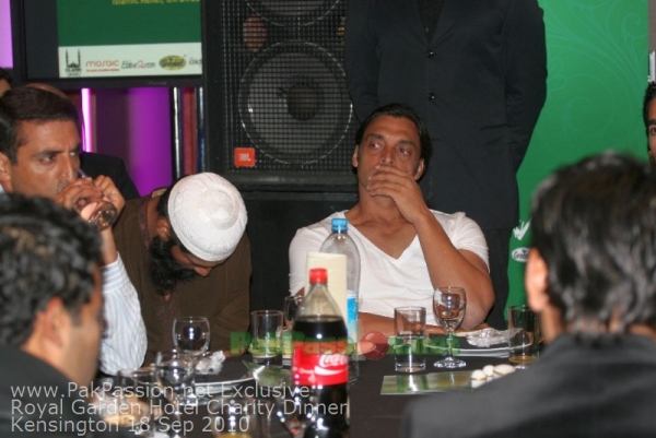 Pakistani Players at Fundraising Dinner Night