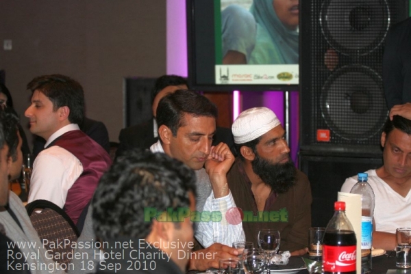 Pakistani Players at Fundraising Dinner Night