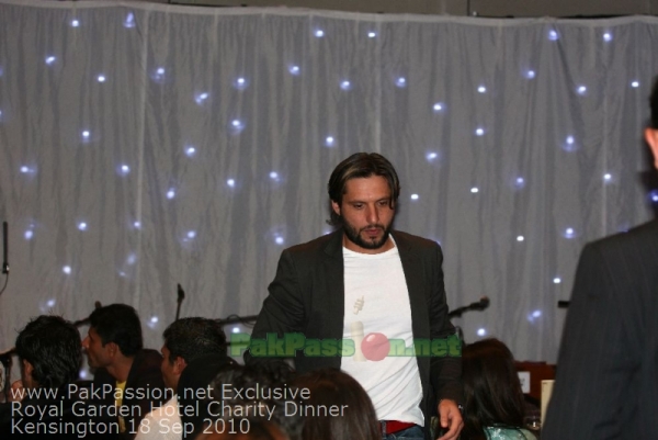 Pakistani Players at Fundraising Dinner Night