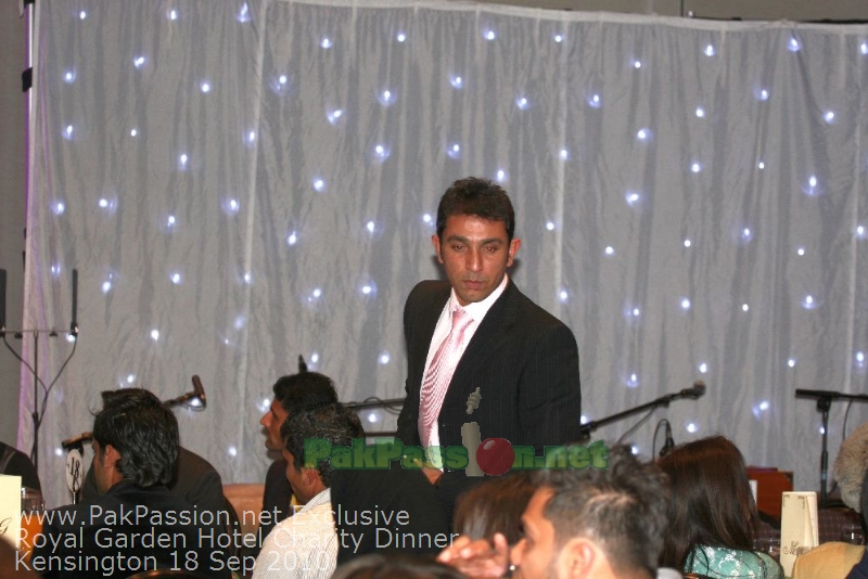 Pakistani Players at Fundraising Dinner Night