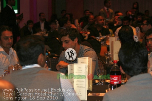 Pakistani Players at Fundraising Dinner Night