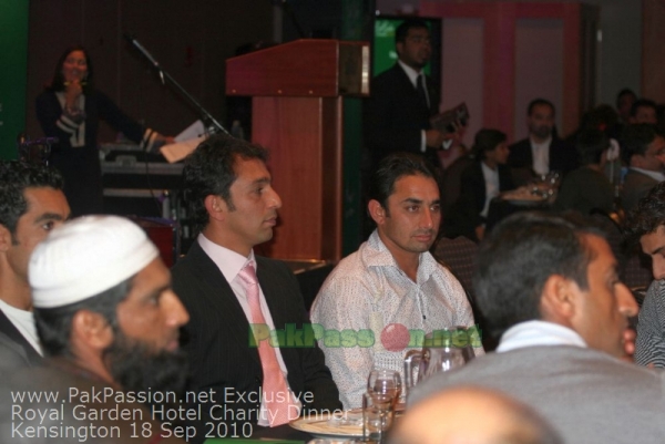 Pakistani Players at Fundraising Dinner Night