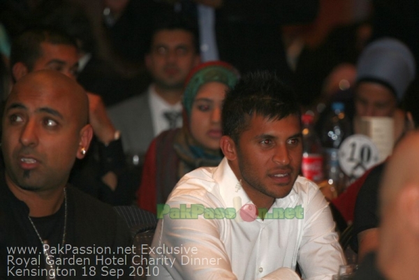 Pakistani Players at Fundraising Dinner Night