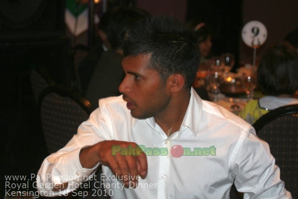 Pakistani Players at Fundraising Dinner Night