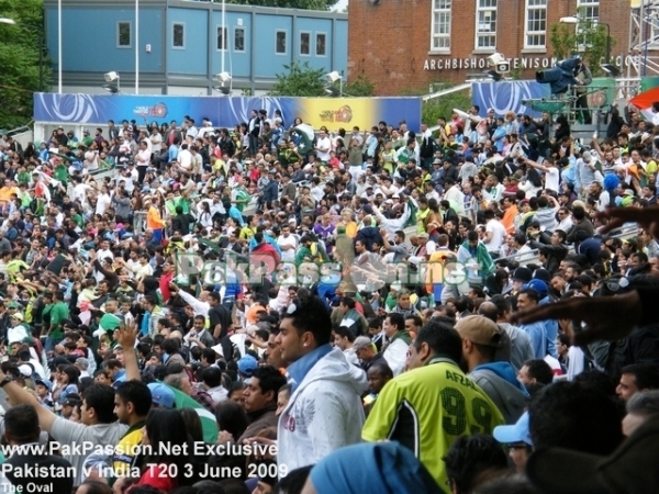 Pakistani supporters at The Oval