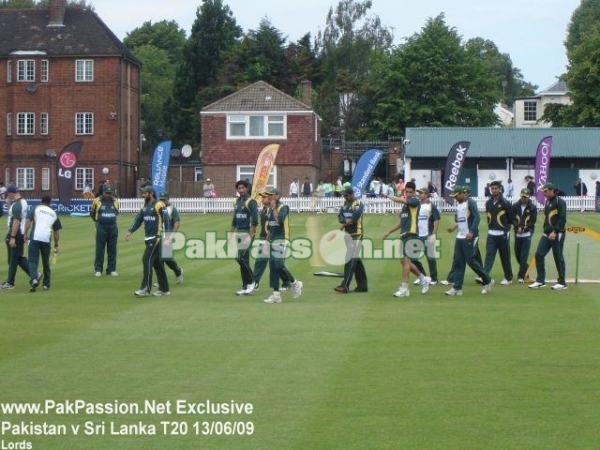 Pakistani team complete their warm ups before the big final