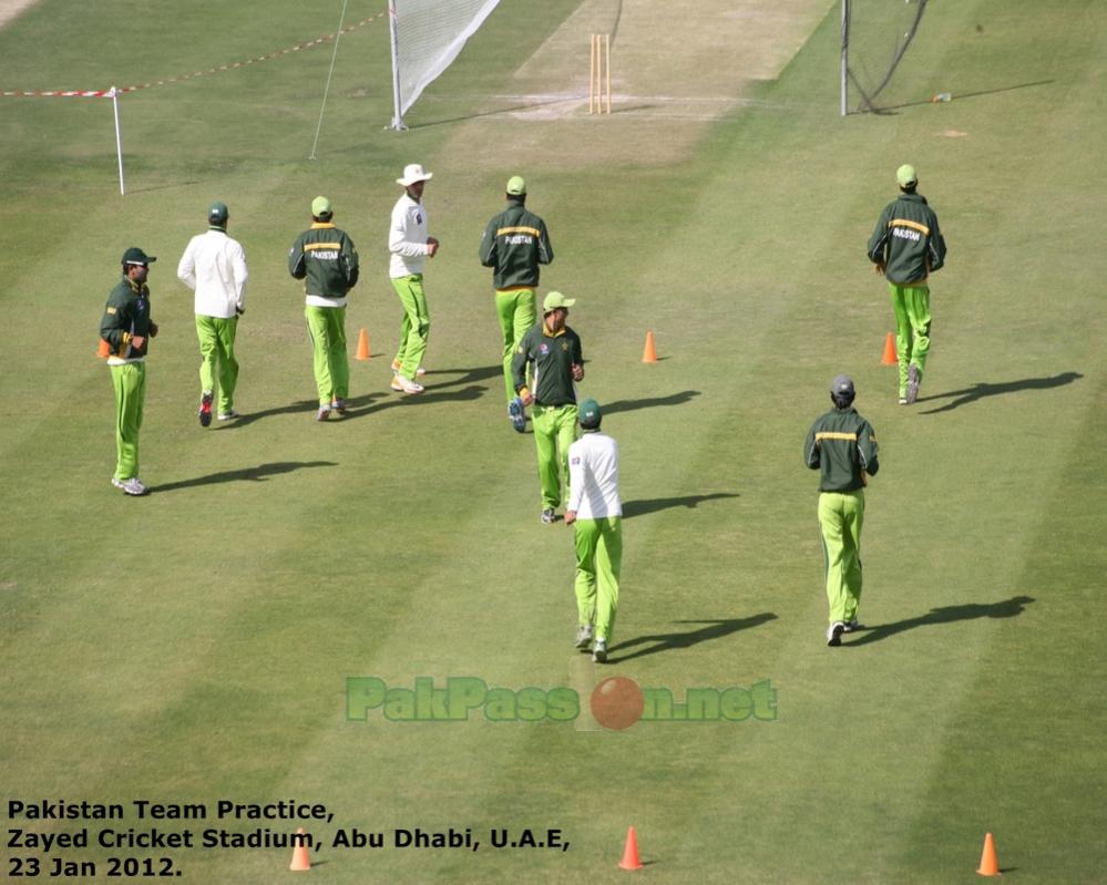 Pakistan's Training Session at Shiekh Zayed Stadium | Abu Dhabi | 23 Januar