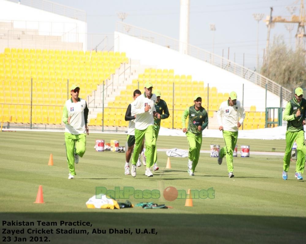 Pakistan's Training Session at Shiekh Zayed Stadium | Abu Dhabi | 23 Januar