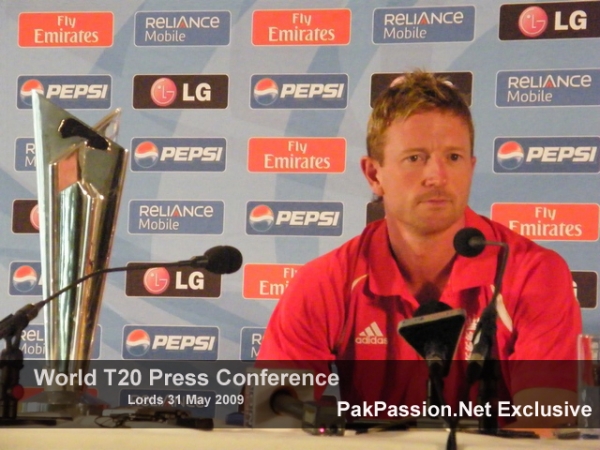 Paul Collingwood at Lords Press Conference