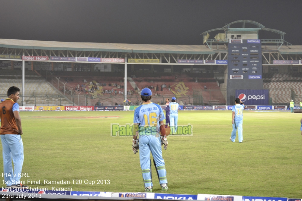 PIA vs KRL - Semi Final - Ramadan T20 Cup 2013