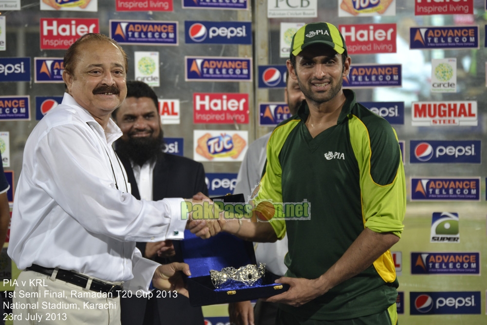 PIA vs KRL - Semi Final - Ramadan T20 Cup 2013