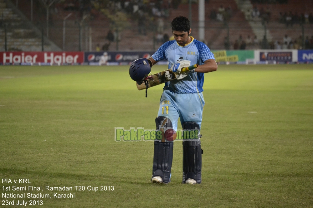 PIA vs KRL - Semi Final - Ramadan T20 Cup 2013