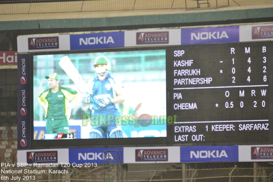 PIA vs SBP - Ramadan T20 Cup 2013