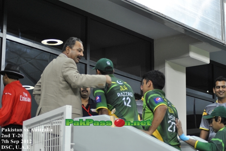 Players returning to dressing room