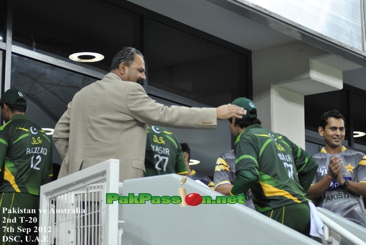 Players returning to dressing room