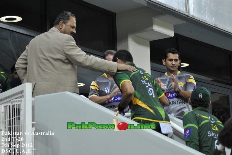 Players returning to dressing room