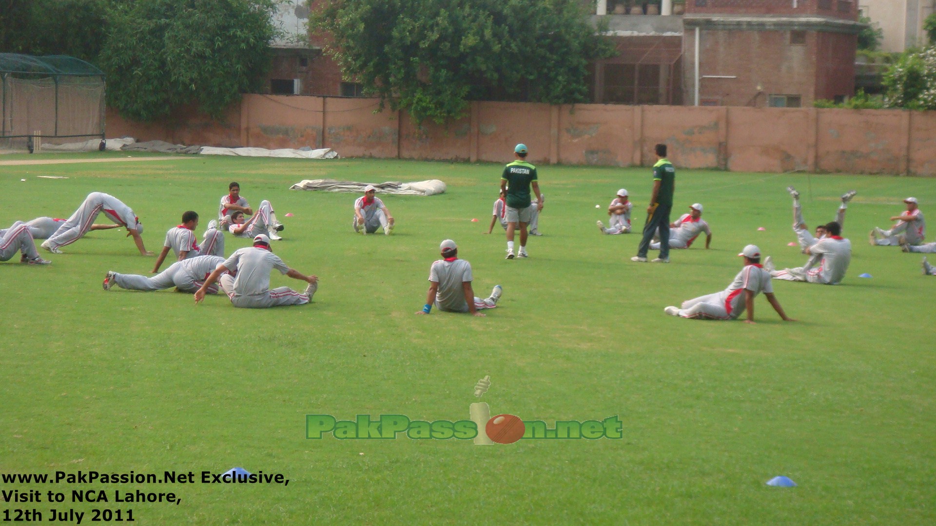 Players Warming Up