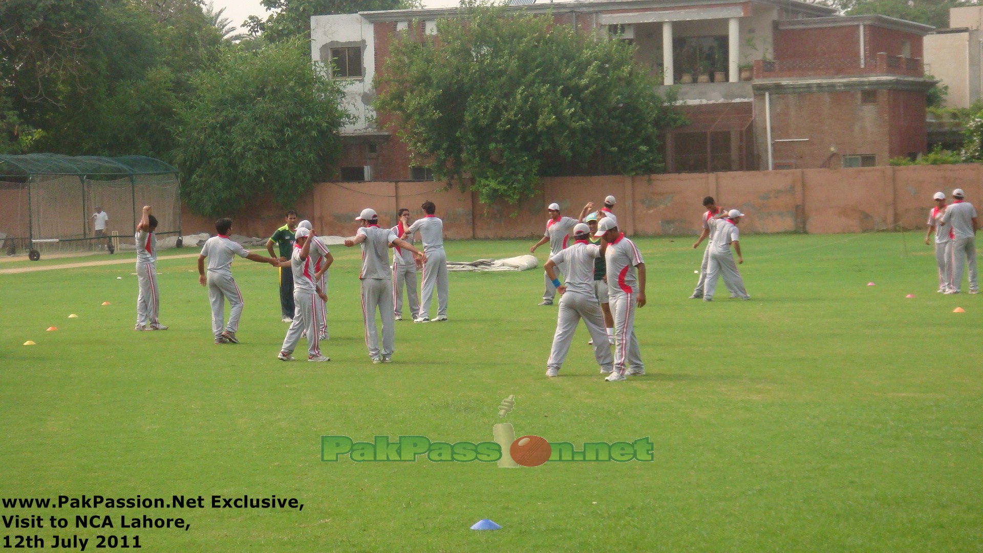 Players Warming Up