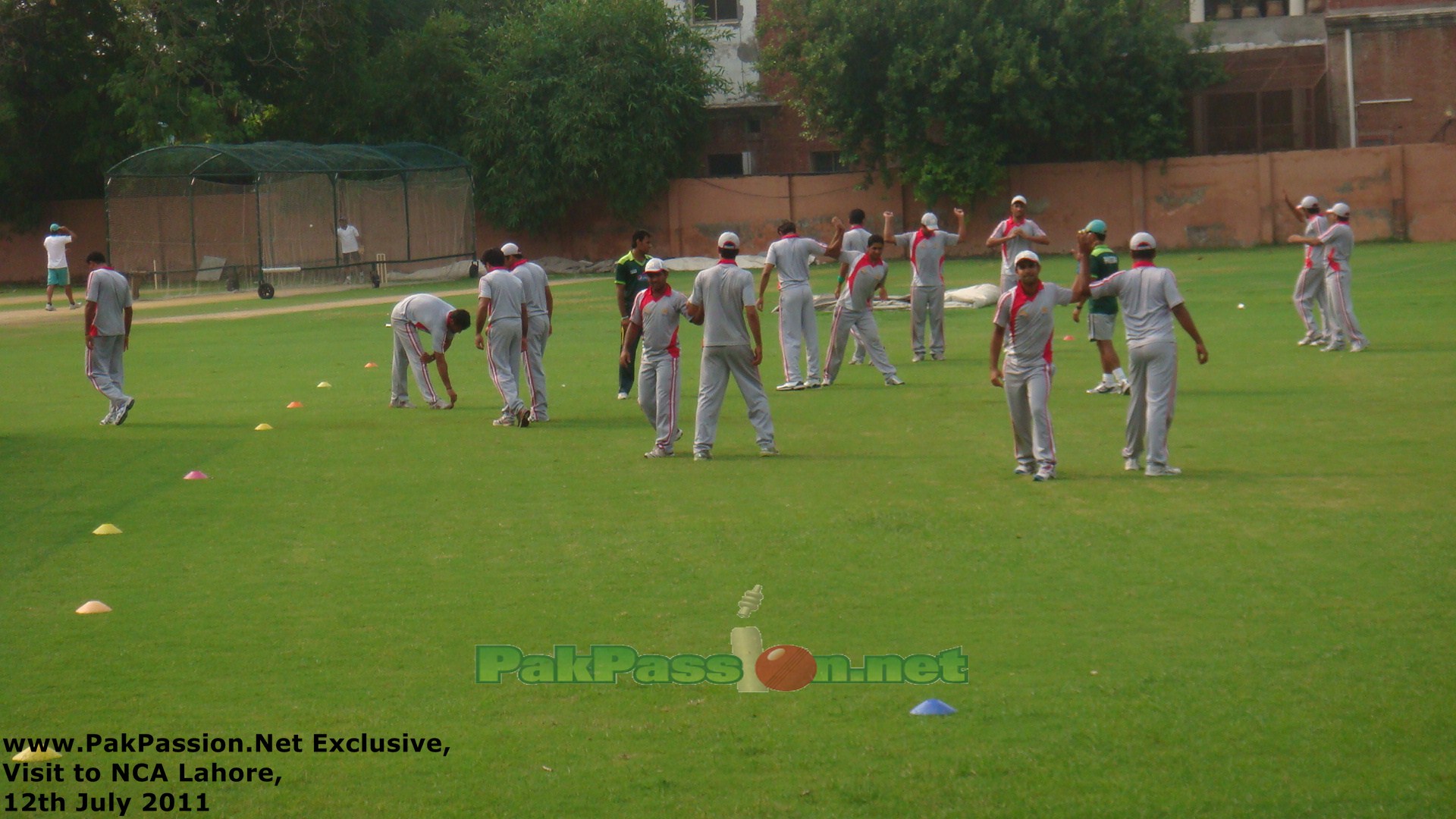 Players Warming Up