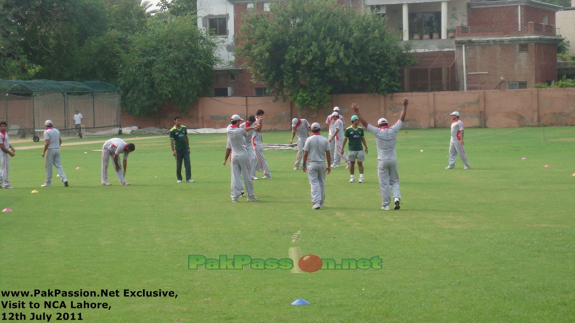 Players Warming Up