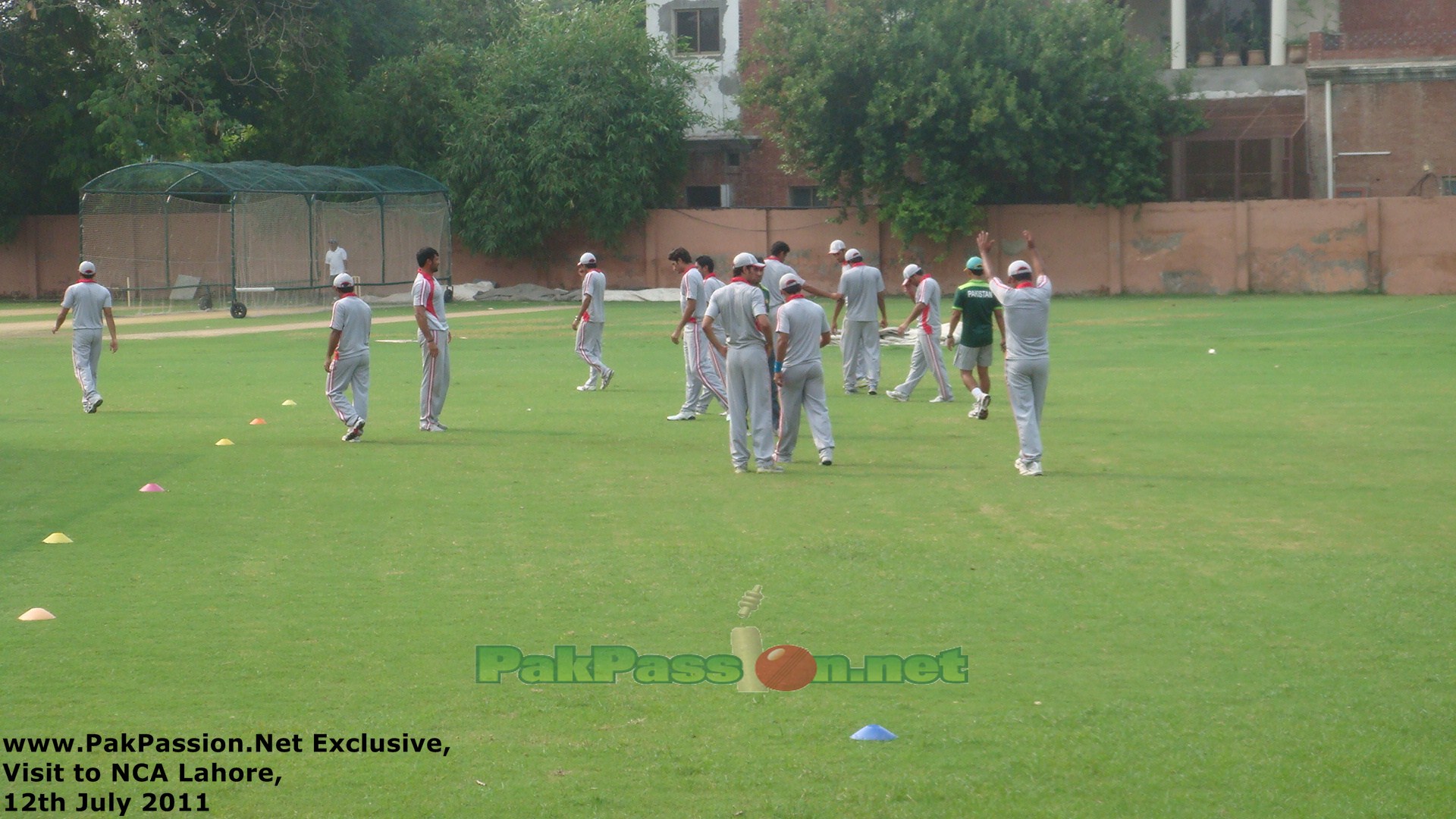 Players Warming Up