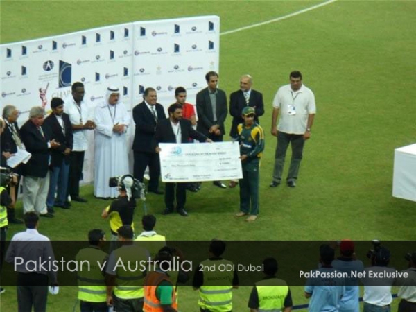 Post-match presentation ceremony