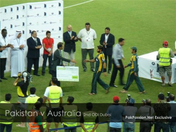 Post-match presentation ceremony