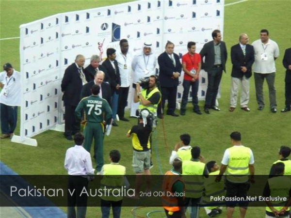 Post-match presentation ceremony