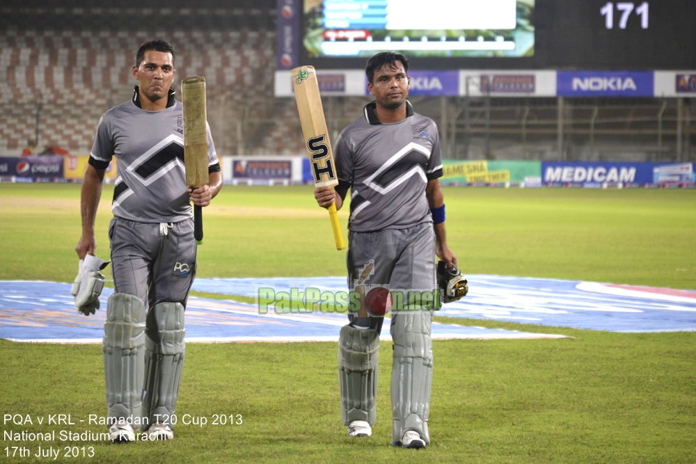 PQA vs KRL - Ramadan T20 Cup 2013