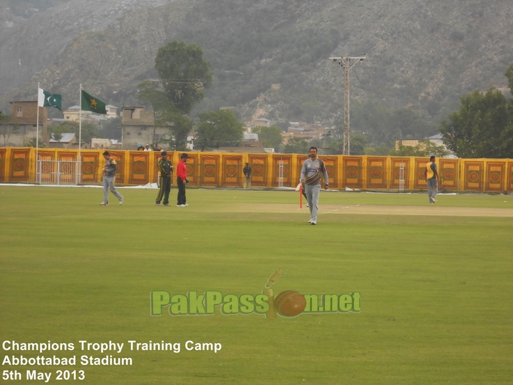 Practice target match underway at the training camp