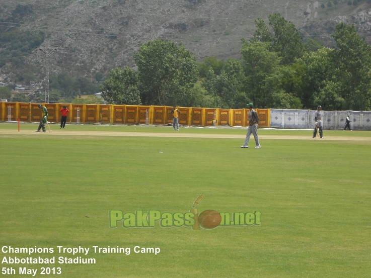 Practice target match underway at the training camp