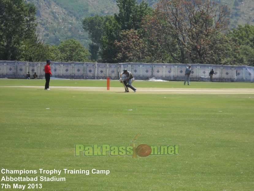 Practice target match underway at the training camp