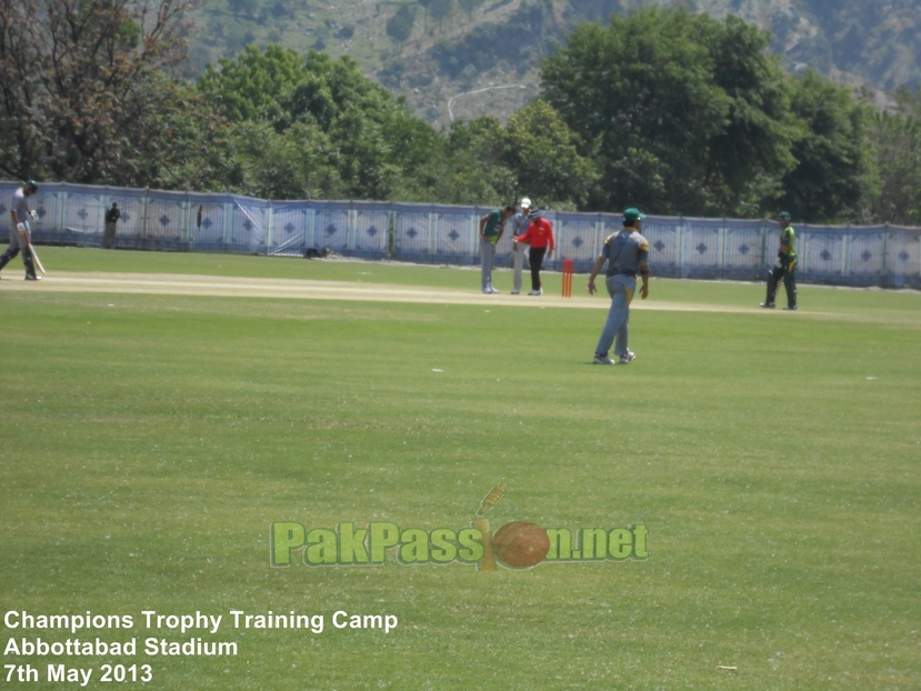 Practice target match underway at the training camp