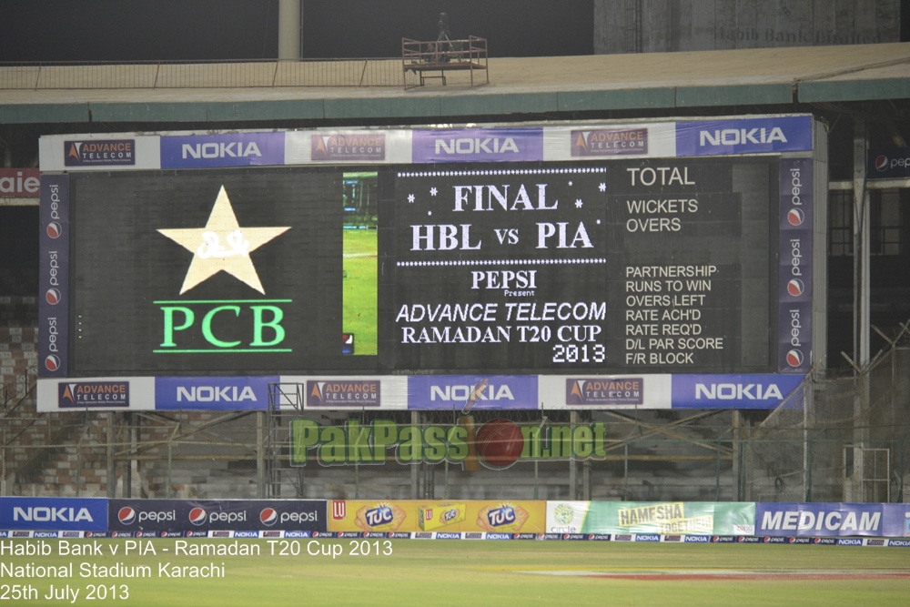 Ramadan T20 Cup Final 2013 HBL v PIA