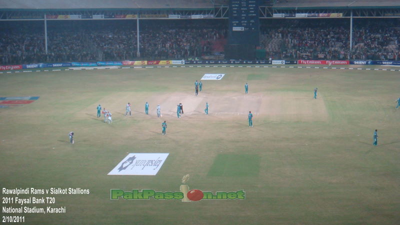 Rams vs. Stallions Final at the jam-packed National Stadium, in Karachi.