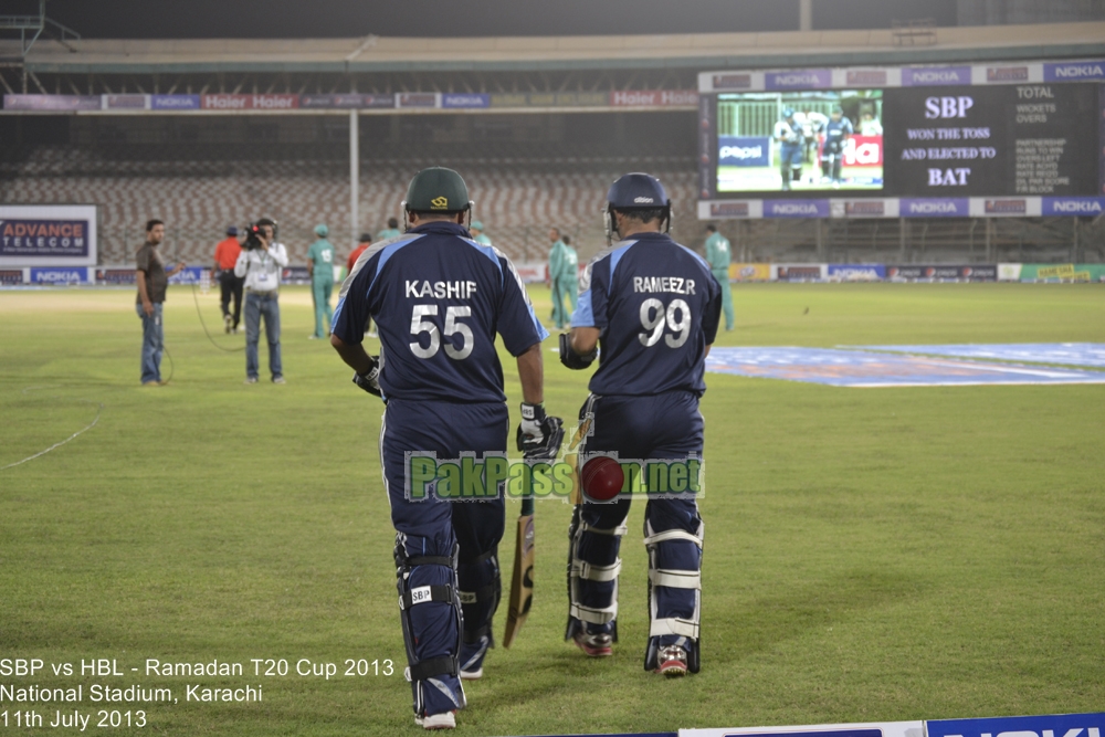 SBP vs HBL - Ramadan T20 Cup 2013