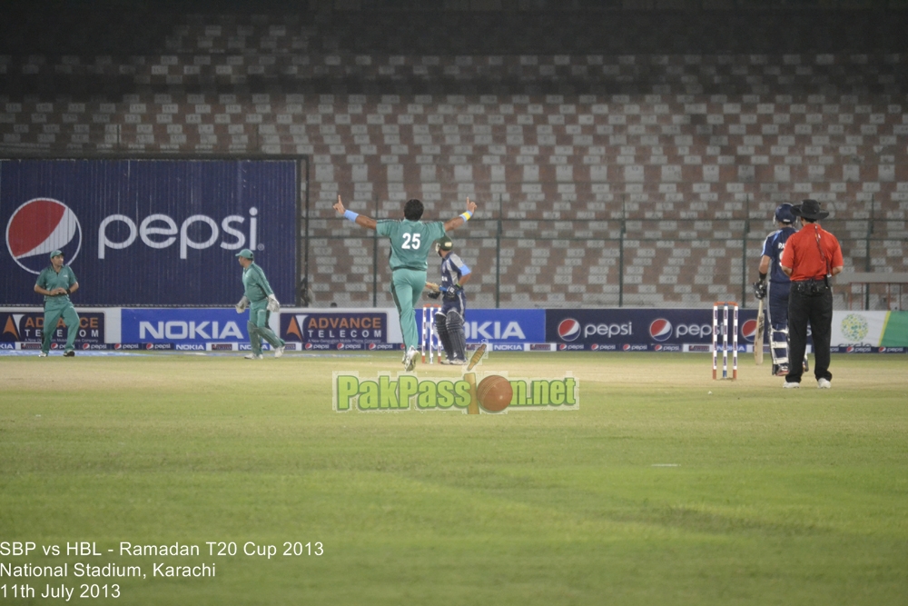 SBP vs HBL - Ramadan T20 Cup 2013