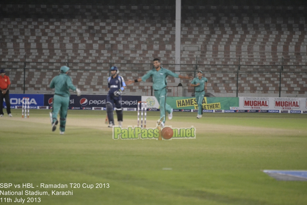 SBP vs HBL - Ramadan T20 Cup 2013