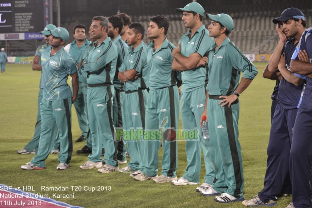 SBP vs HBL - Ramadan T20 Cup 2013