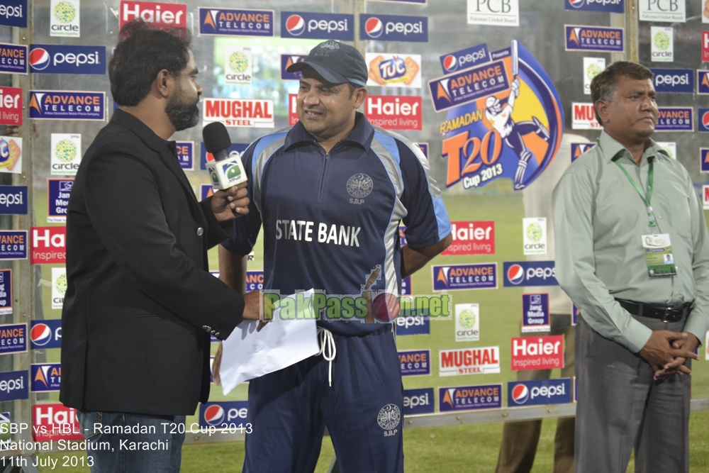 SBP vs HBL - Ramadan T20 Cup 2013