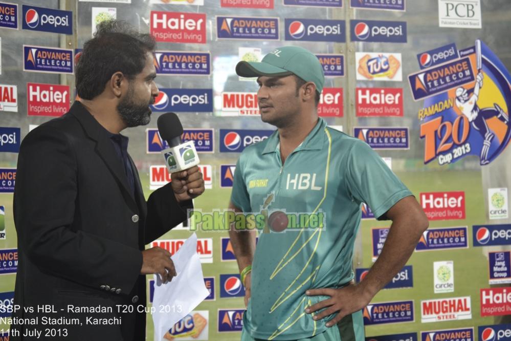 SBP vs HBL - Ramadan T20 Cup 2013