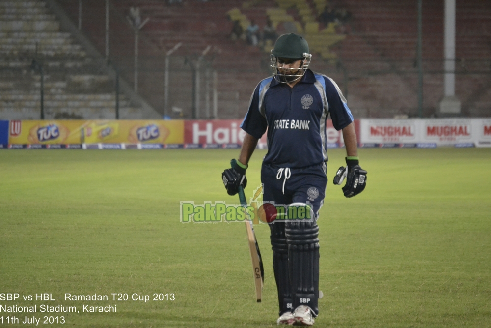 SBP vs HBL - Ramadan T20 Cup 2013