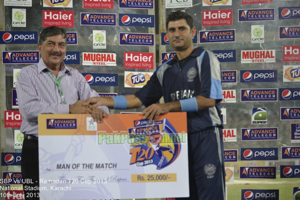 SBP vs UBL - Ramadan T20 Cup 2013