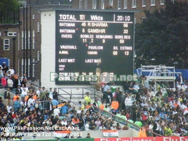 Scorecard at The Oval