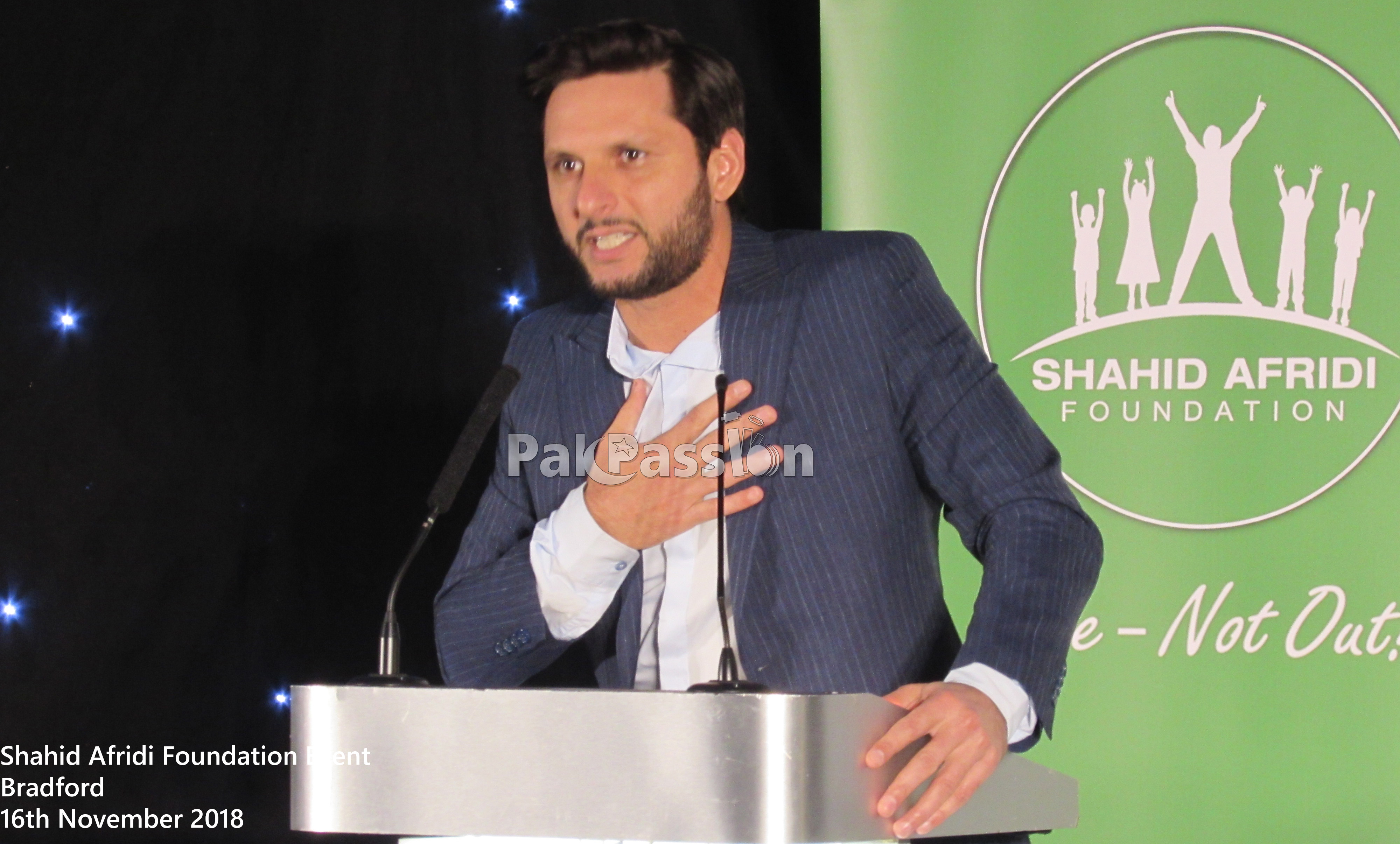 Shahid Afridi Foundation Event Bradford 16th November 2018