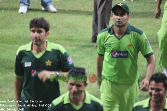 Shahzaib Hasan and Misbah Ul Haq with Abdul Razzaq and Imran Farhat